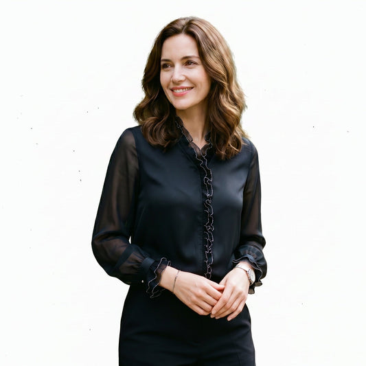 Feminine Long Sleeve Blouse