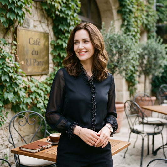 Feminine Long Sleeve Blouse