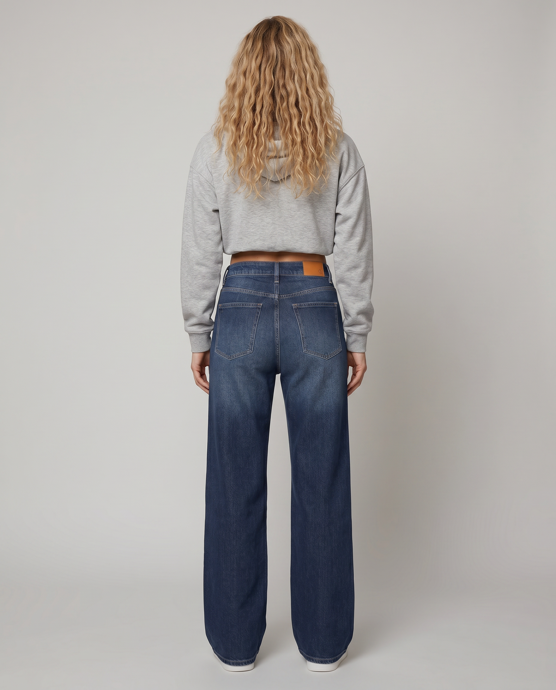 Denim Low Waist Wide-Leg Jeans