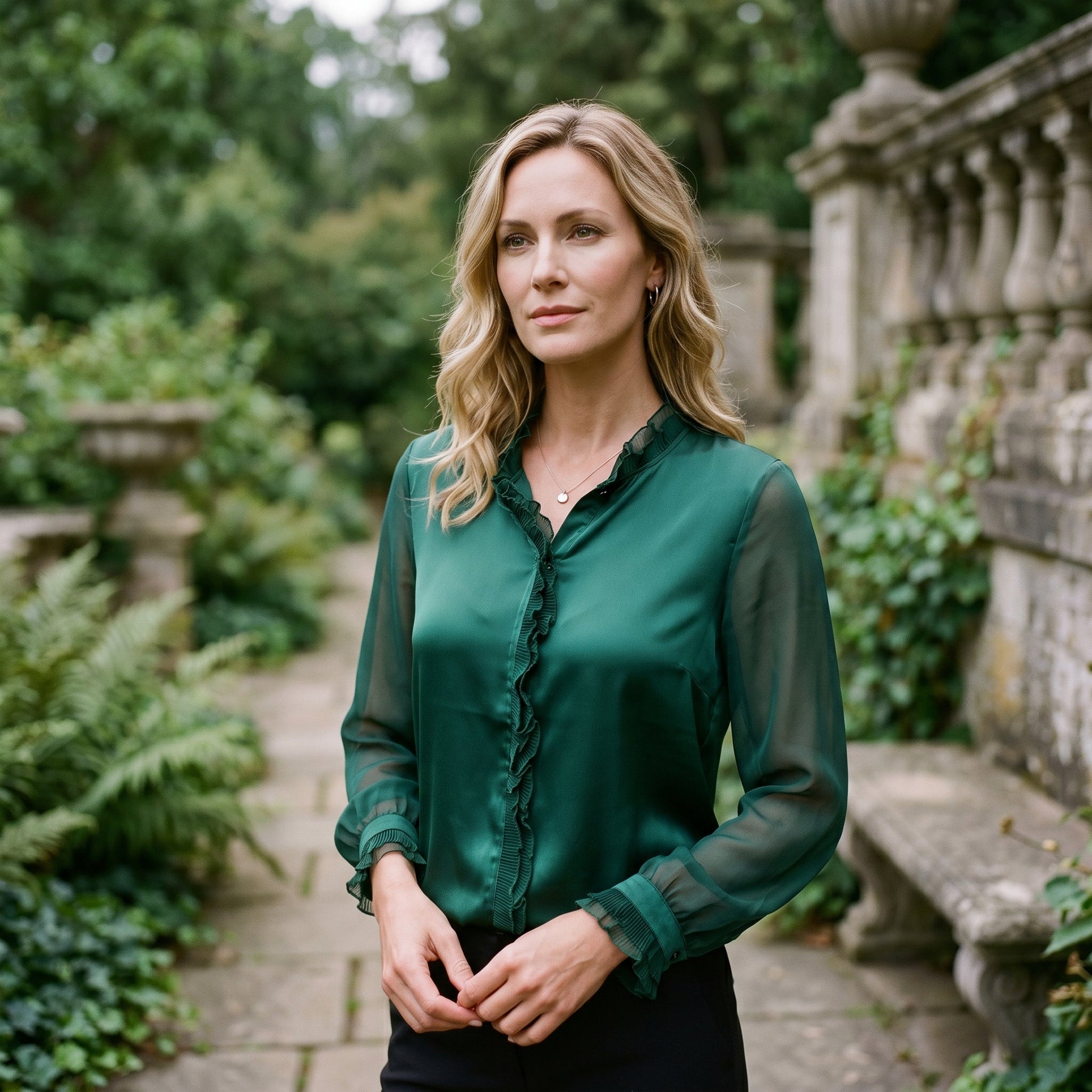 Feminine Long Sleeve Blouse