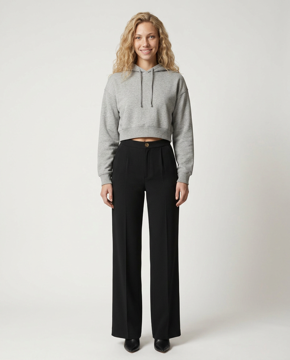 High Waist Palazzo Trousers