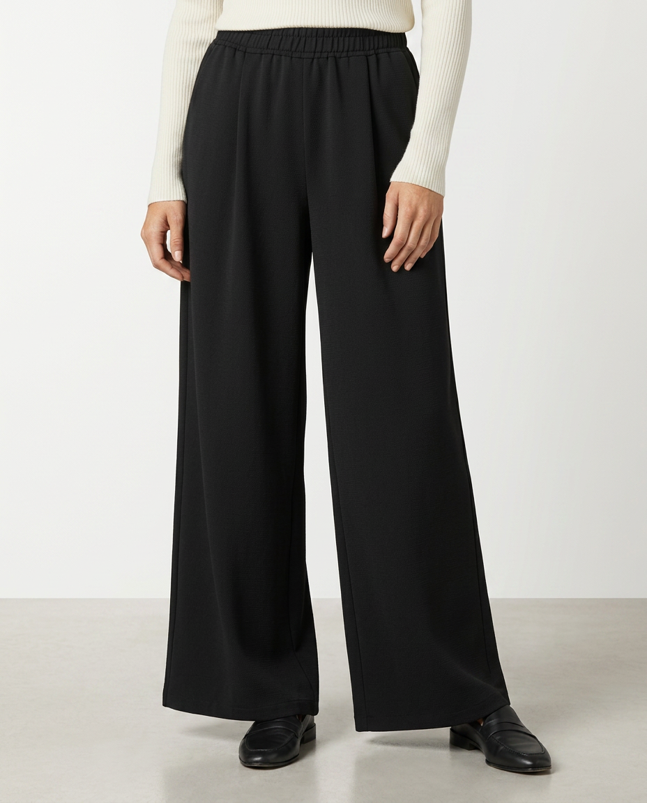 High Waist Wide Leg Trousers