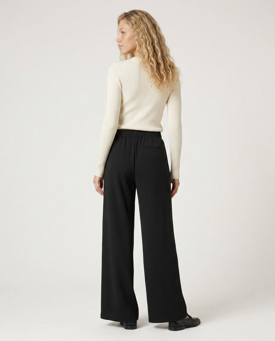 High Waist Wide Leg Trousers