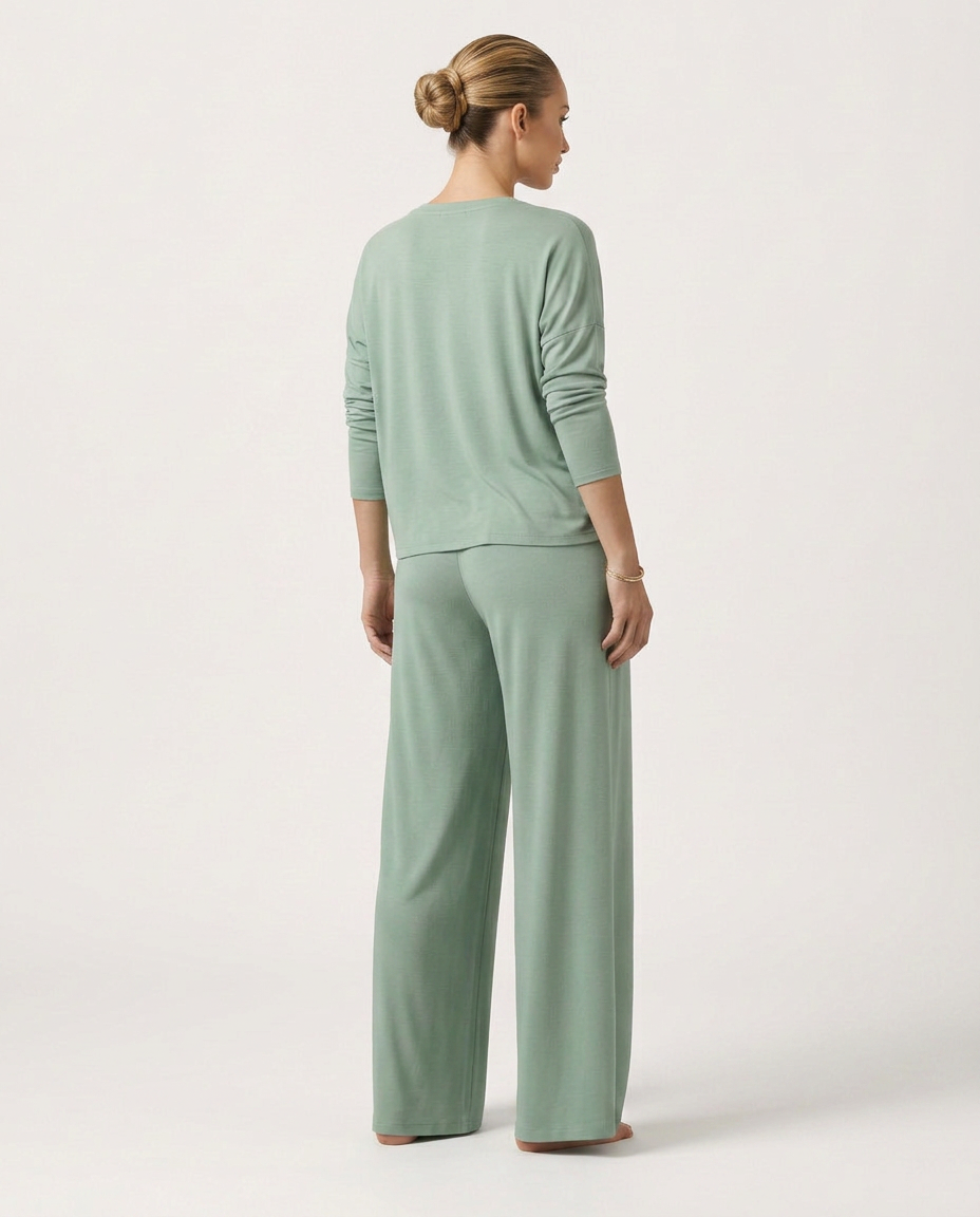 High-Waist Wide-Leg Trousers