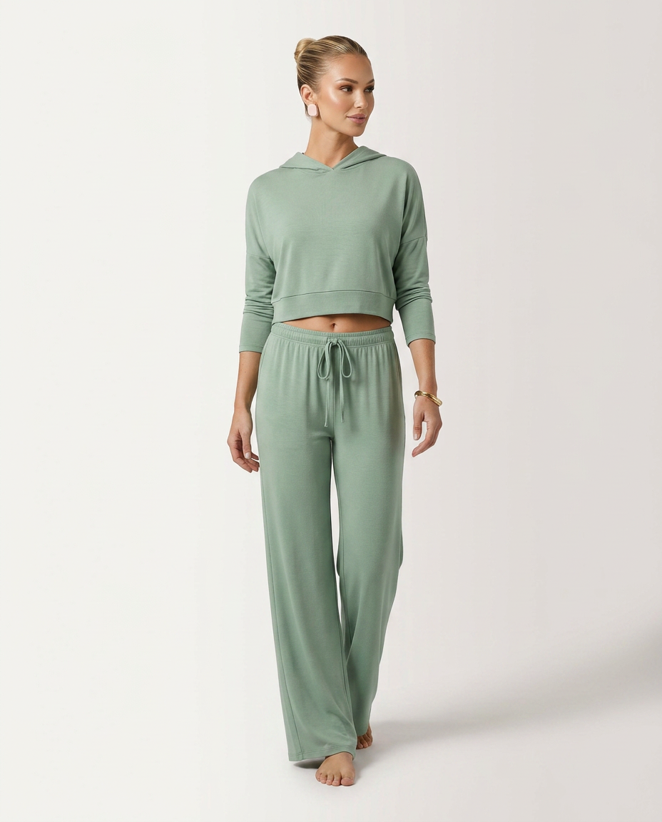 High-Waist Wide-Leg Trousers