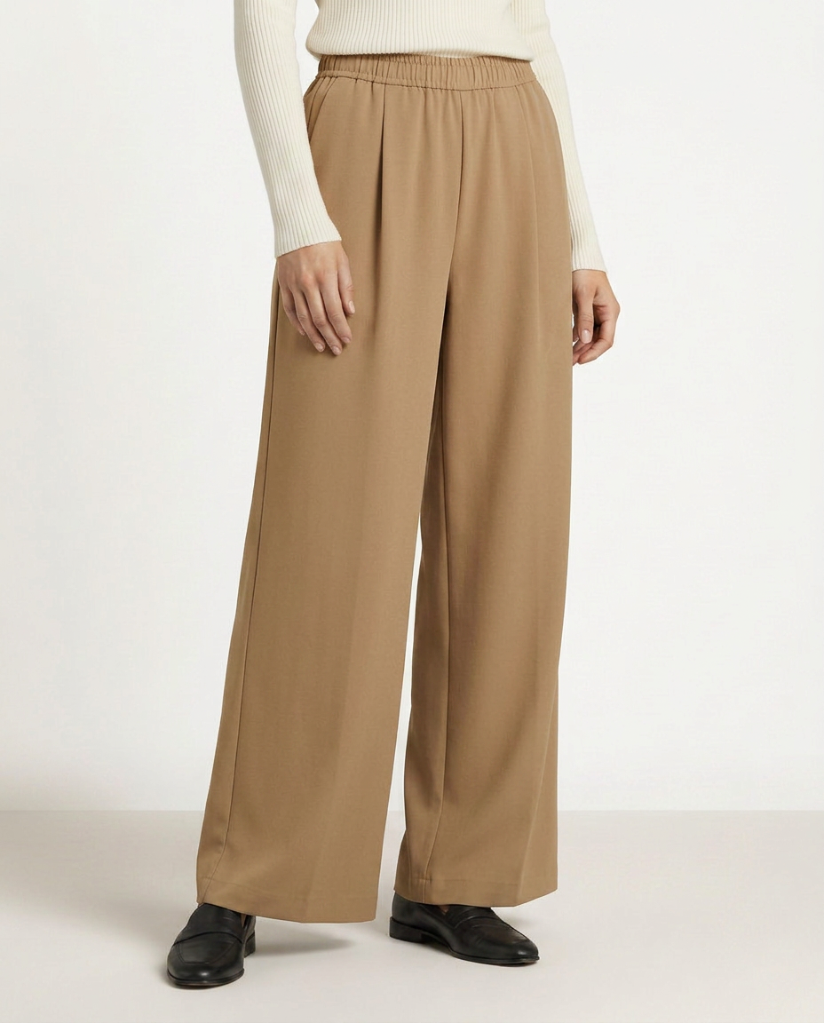 High Waist Wide Leg Trousers