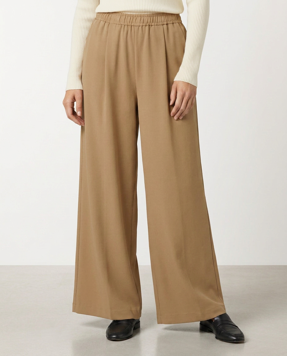 High Waist Wide Leg Trousers