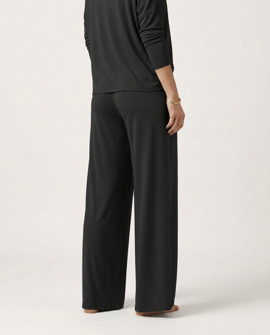 High-Waist Wide-Leg Trousers