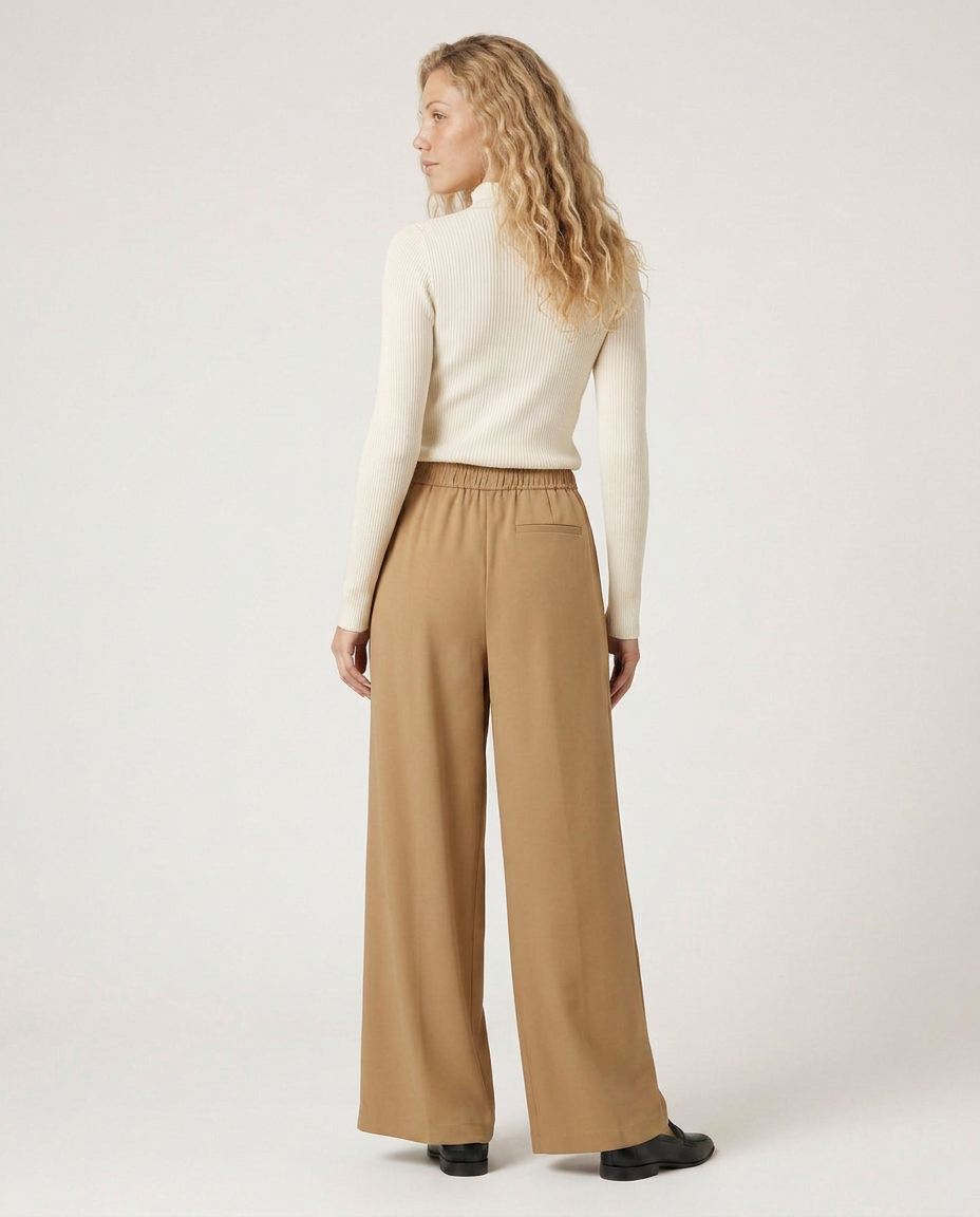 High Waist Wide Leg Trousers