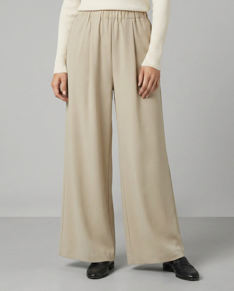 High Waist Wide Leg Trousers