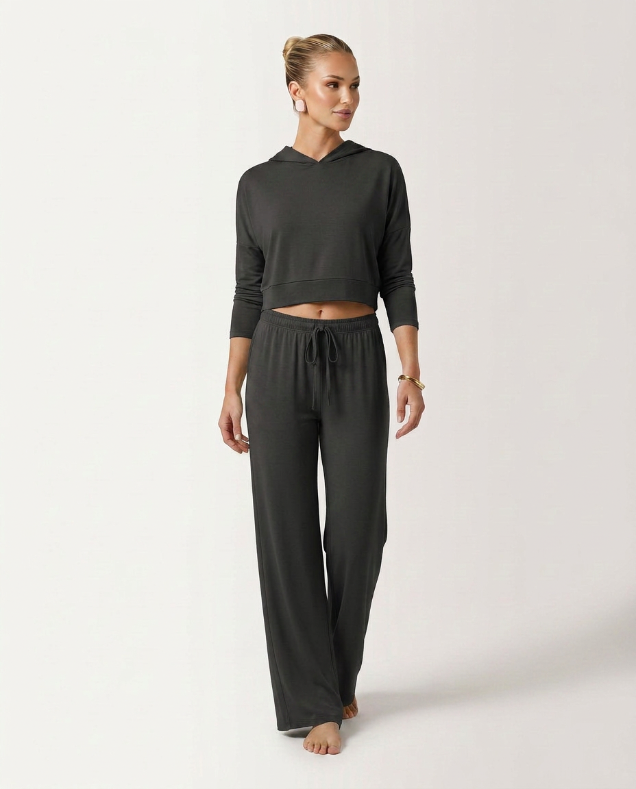 High-Waist Wide-Leg Trousers