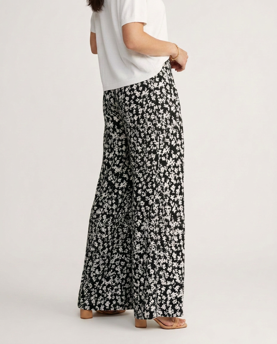 Palazzo Trousers With Floral Print