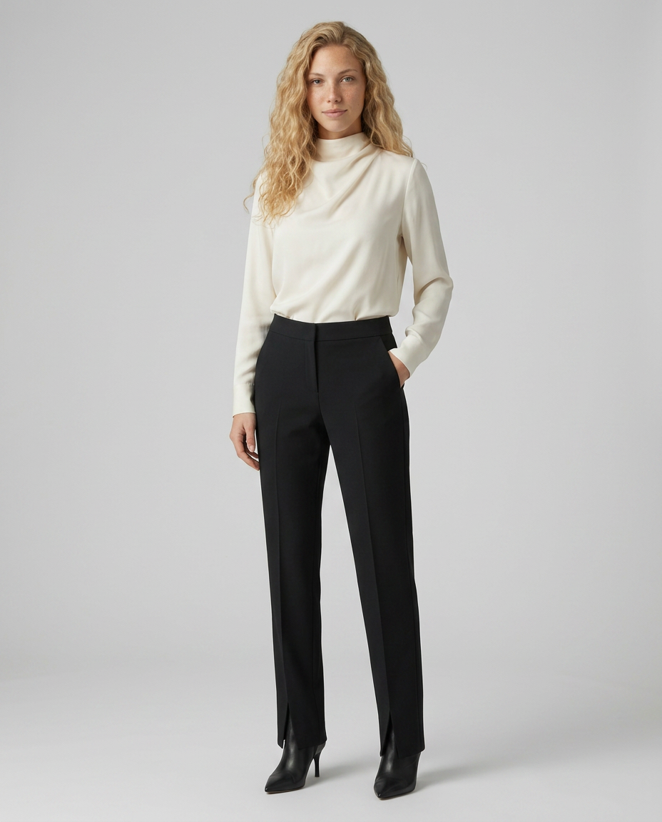 Palazzo Trousers With Side Slits