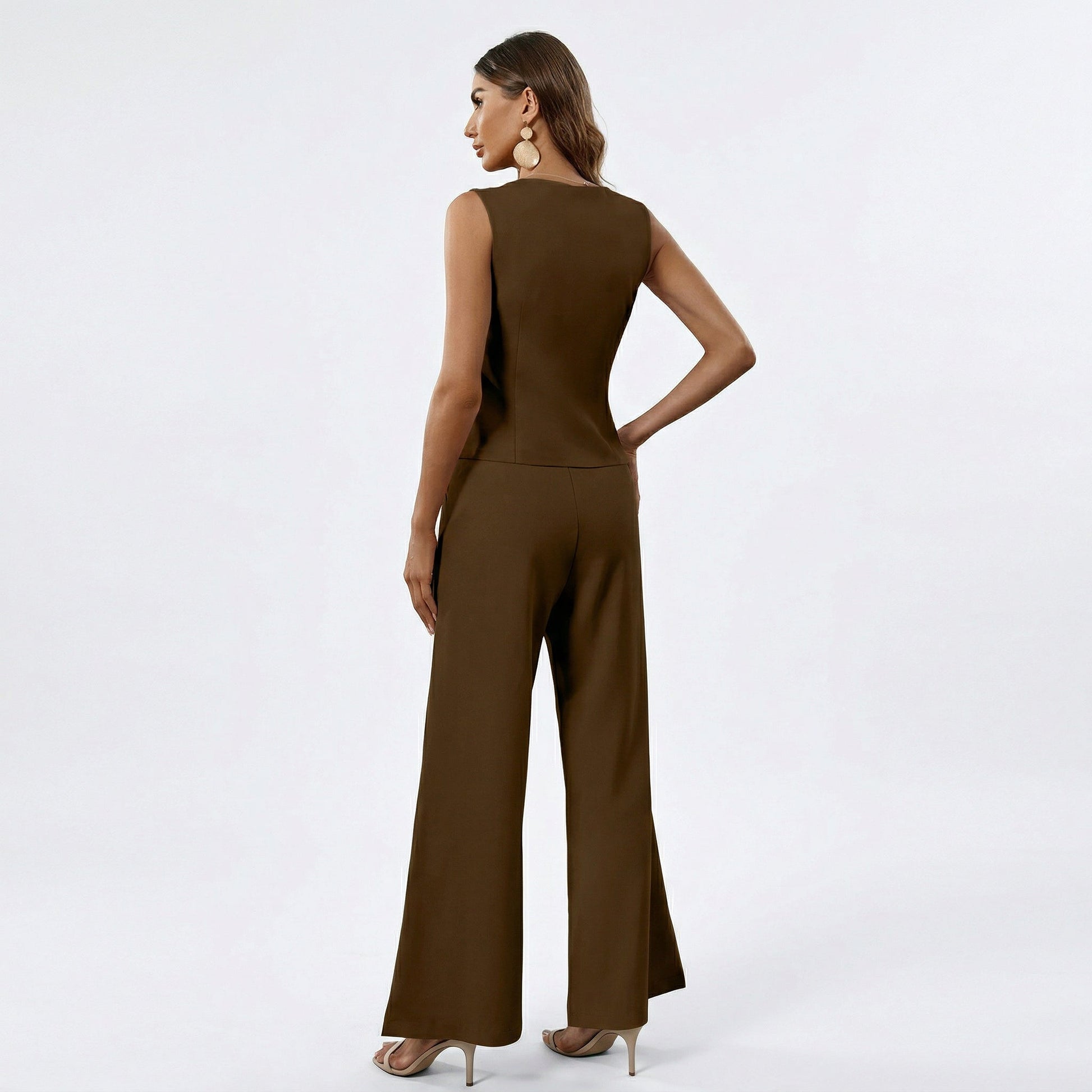 Sleeveless Wide Leg Co-Ord Set