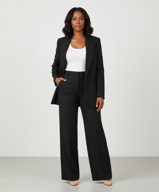 Tailored Two-Piece Blazer Set