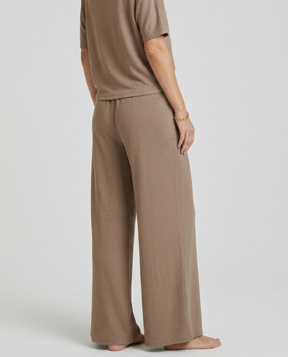 Wide-Leg Trousers With Elastic Waist