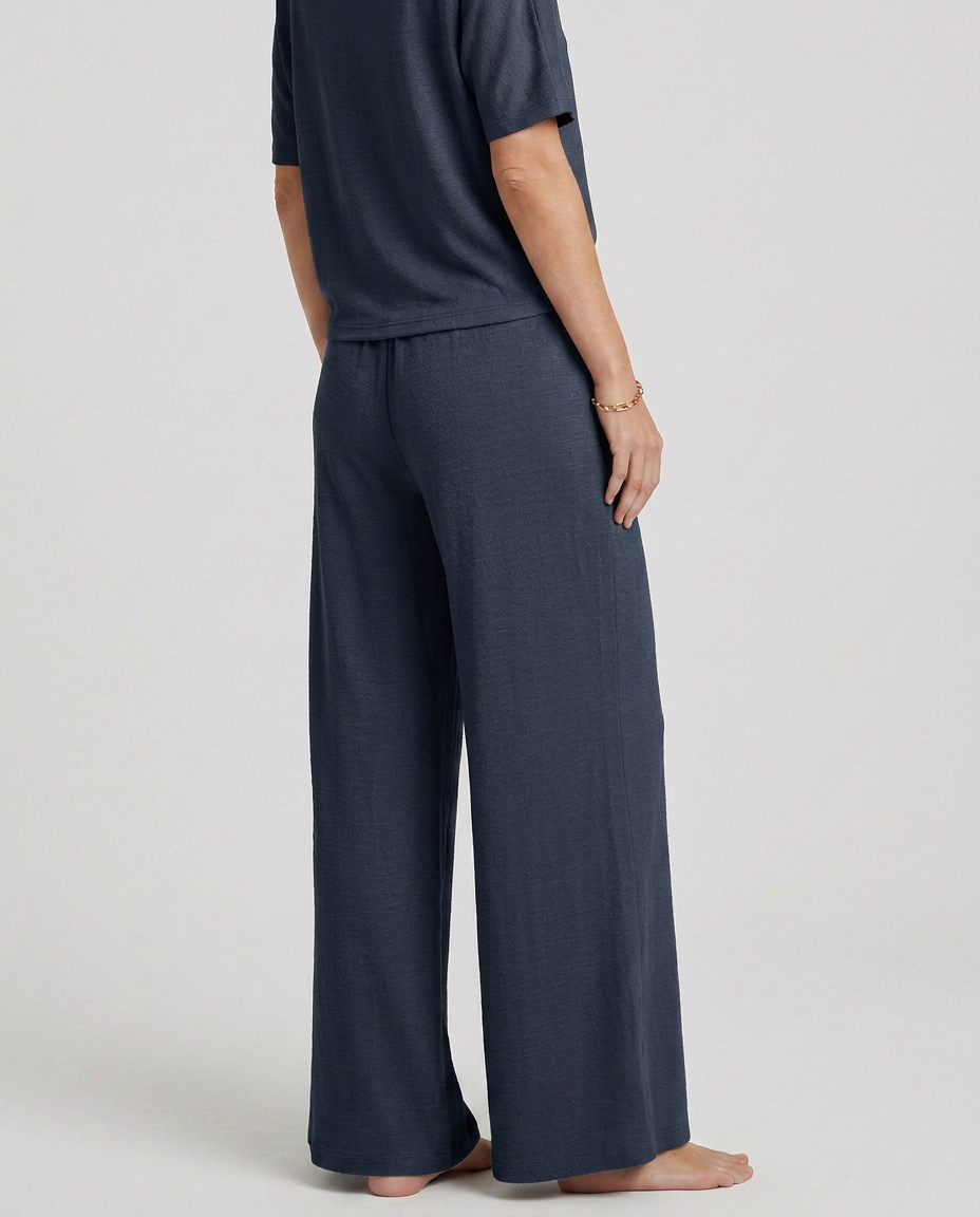Wide-Leg Trousers With Elastic Waist