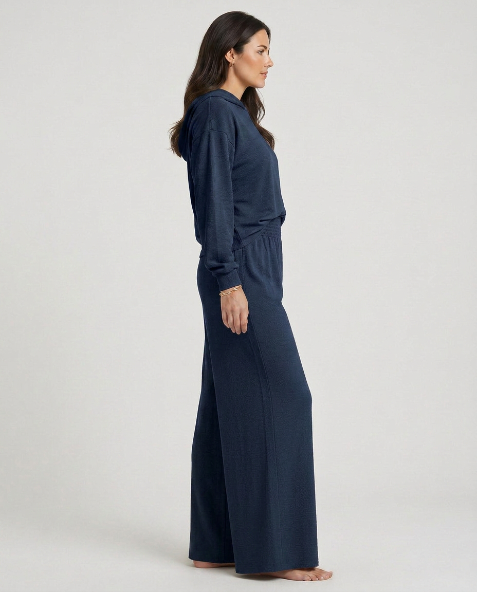 Wide-Leg Trousers With Elastic Waist
