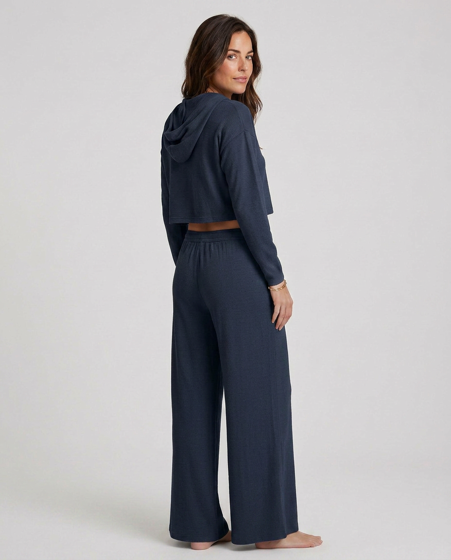 Wide-Leg Trousers With Elastic Waist