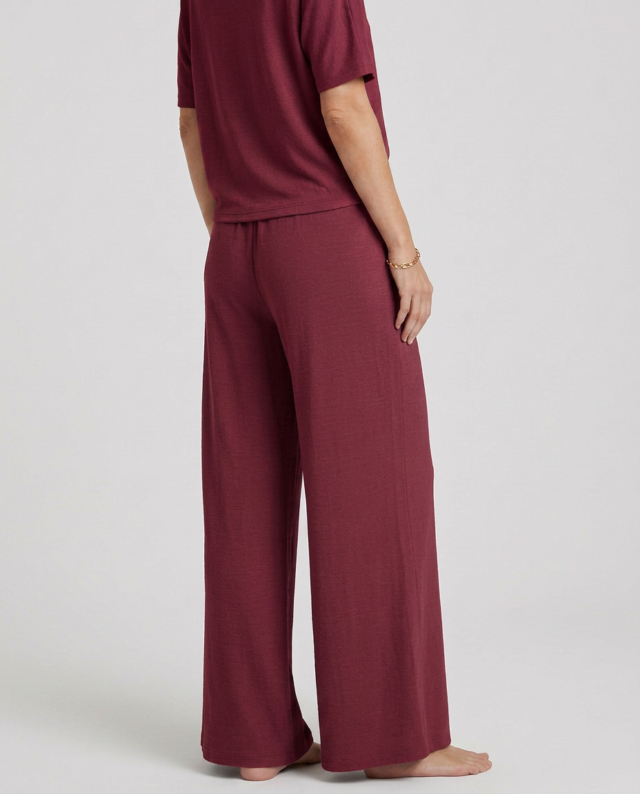 Wide-Leg Trousers With Elastic Waist