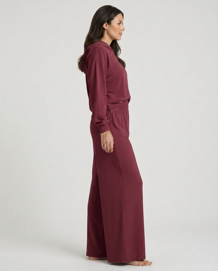 Wide-Leg Trousers With Elastic Waist