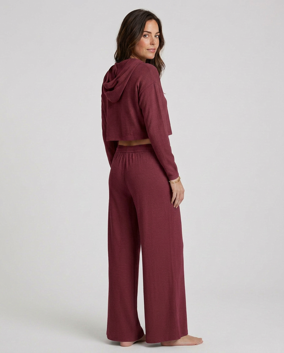 Wide-Leg Trousers With Elastic Waist
